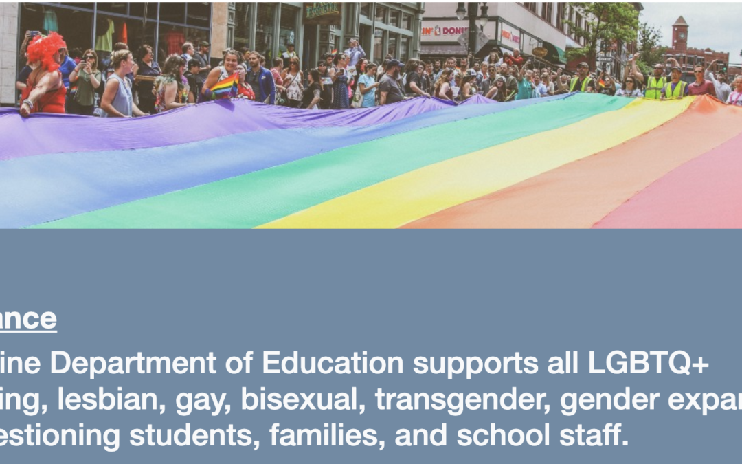 Maine Department of Education Stands Up for LGBTQ+ Youth